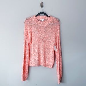 Abound Orange Crew Neck Chunky Sweater